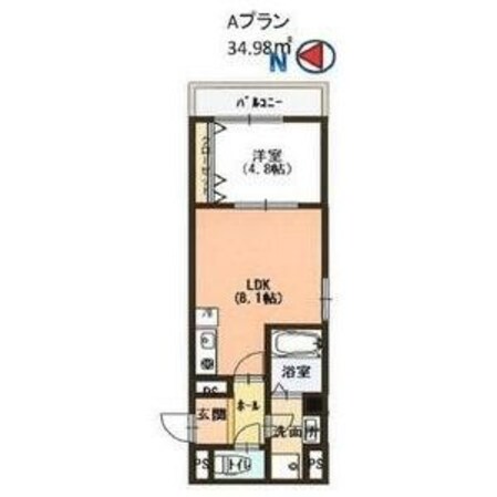 Casa大濠西の物件間取画像